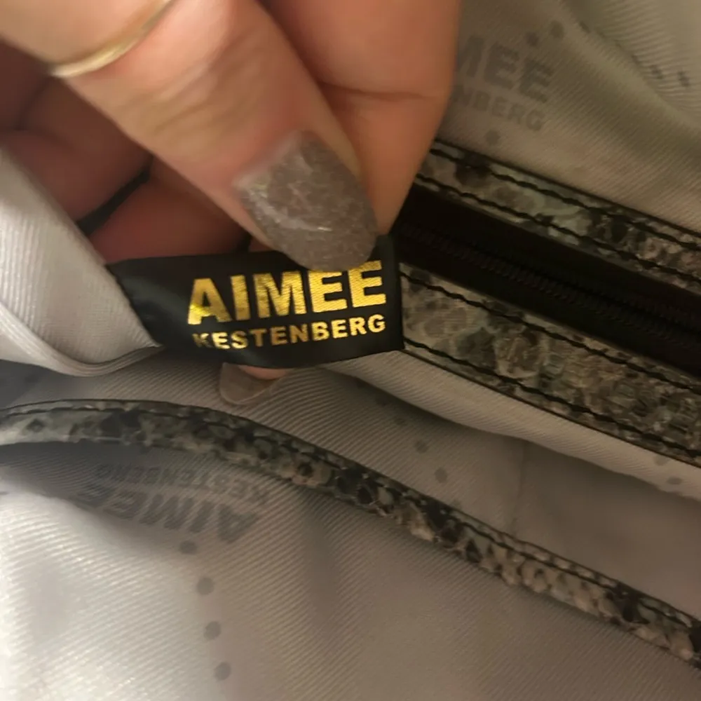 Aimee Kestenberg "Tuscany" Pebble Leather‎ & Suede Hobo in SOFT GREY COBRA NWOT - Image 3