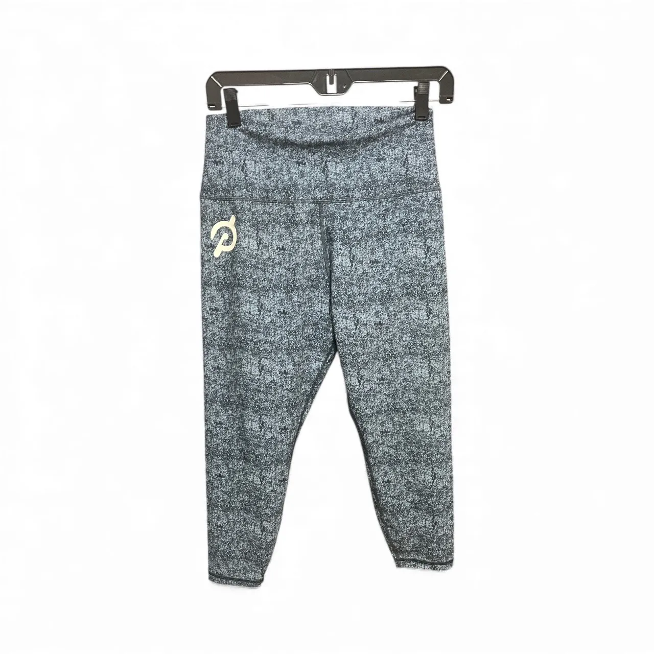 Peloton Cadence Capri Leggings Womens L Heathered Blue Athletic Workout Gym Yoga - Image 2