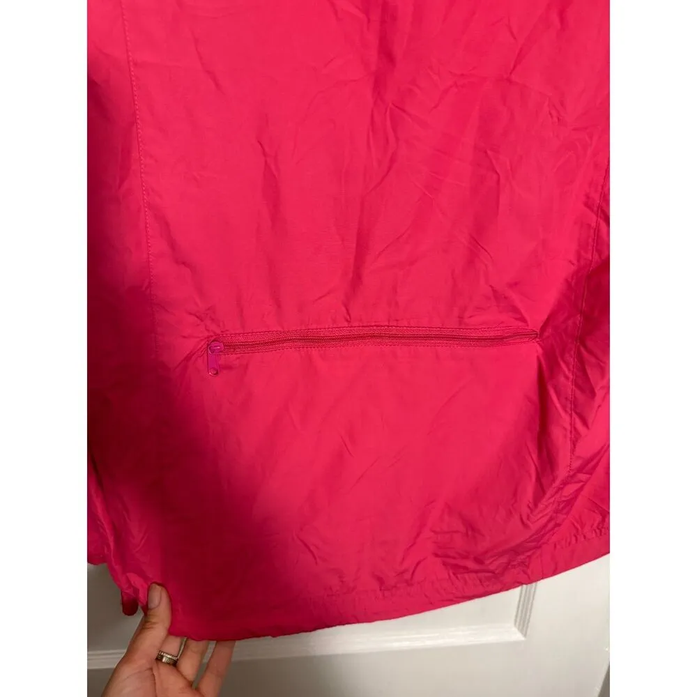 Asics Pink Running Windbreaker Jacket with Hood - Image 3