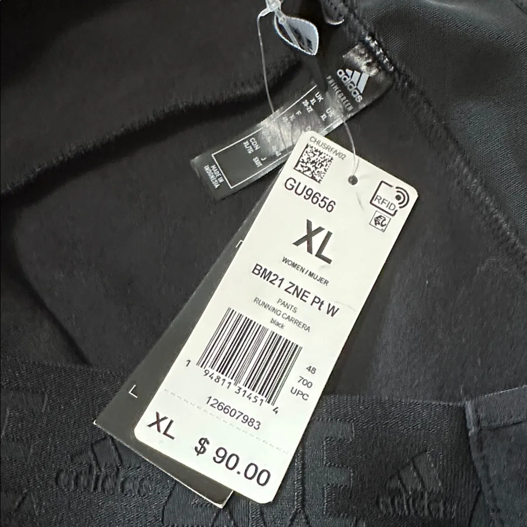 Adidas Boston Marathon Women’s Running Carrera Jogger Pants, XL, NWT - Image 3