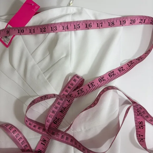 LILLY PULITZER $228 Kylo Resort White Strapless skirted‎ shorts romper 14 M L - Image 6