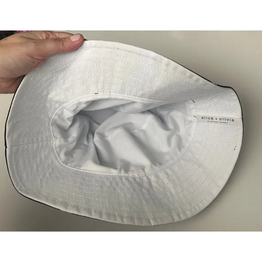 Alice + Olivia Reversible Daisy Print Bucket Hat, OS - Image 3