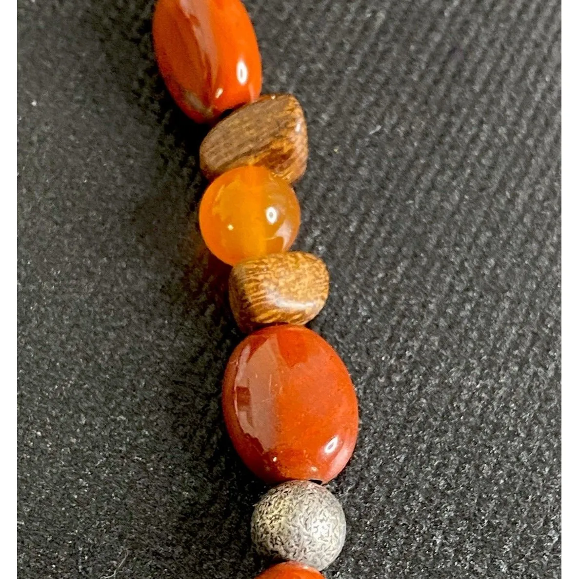 Carolyn Pollack Rodriguez Sterling Silver Jasper Carnelian Butterfly Necklace Orange - Image 8