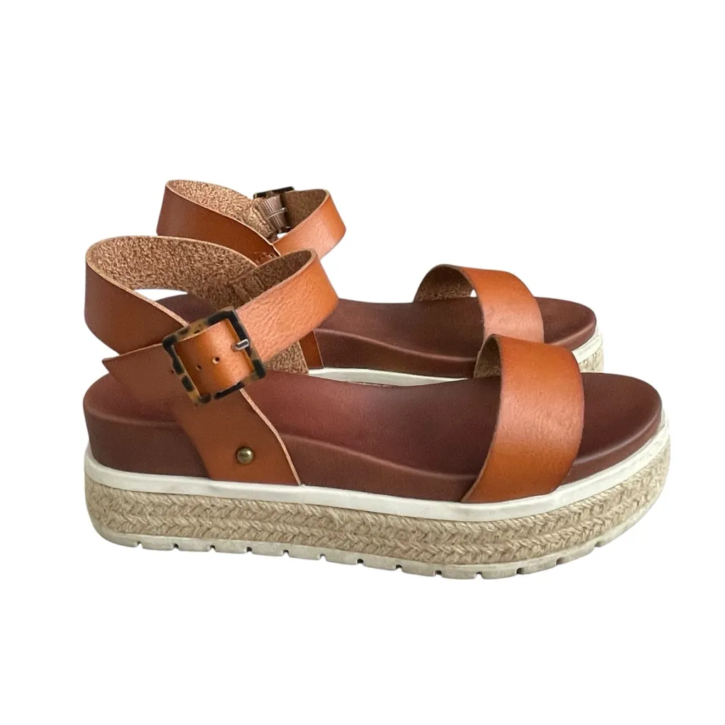 MIA Kasandra Platform Espadrille Women’s Sandals Women’s Size 7.5 Cognac - Image 2
