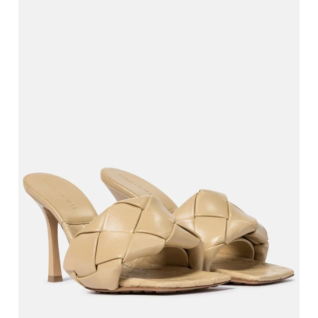 Bottega Veneta The Lido Sandals in Cane Sugar 37 7 Womens Leather High Heels - Image 2