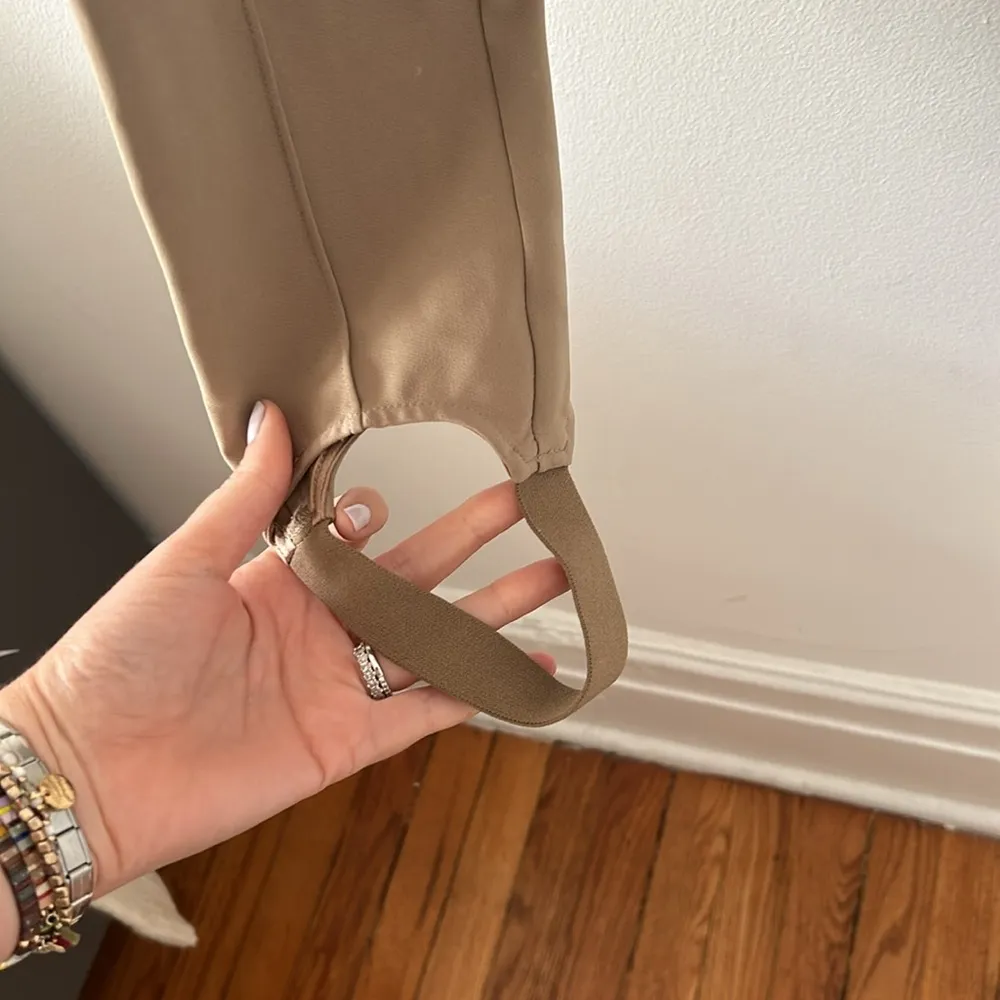 Song of Style Taupe Nude Pintuck seam Laurette Pants Size Medium Tan - Image 7