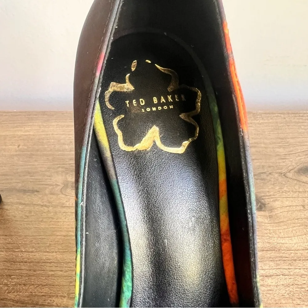 Ted Baker Ryoh Art Print Bow Court Women's Shoe Size 7.5 #920 - Image 4