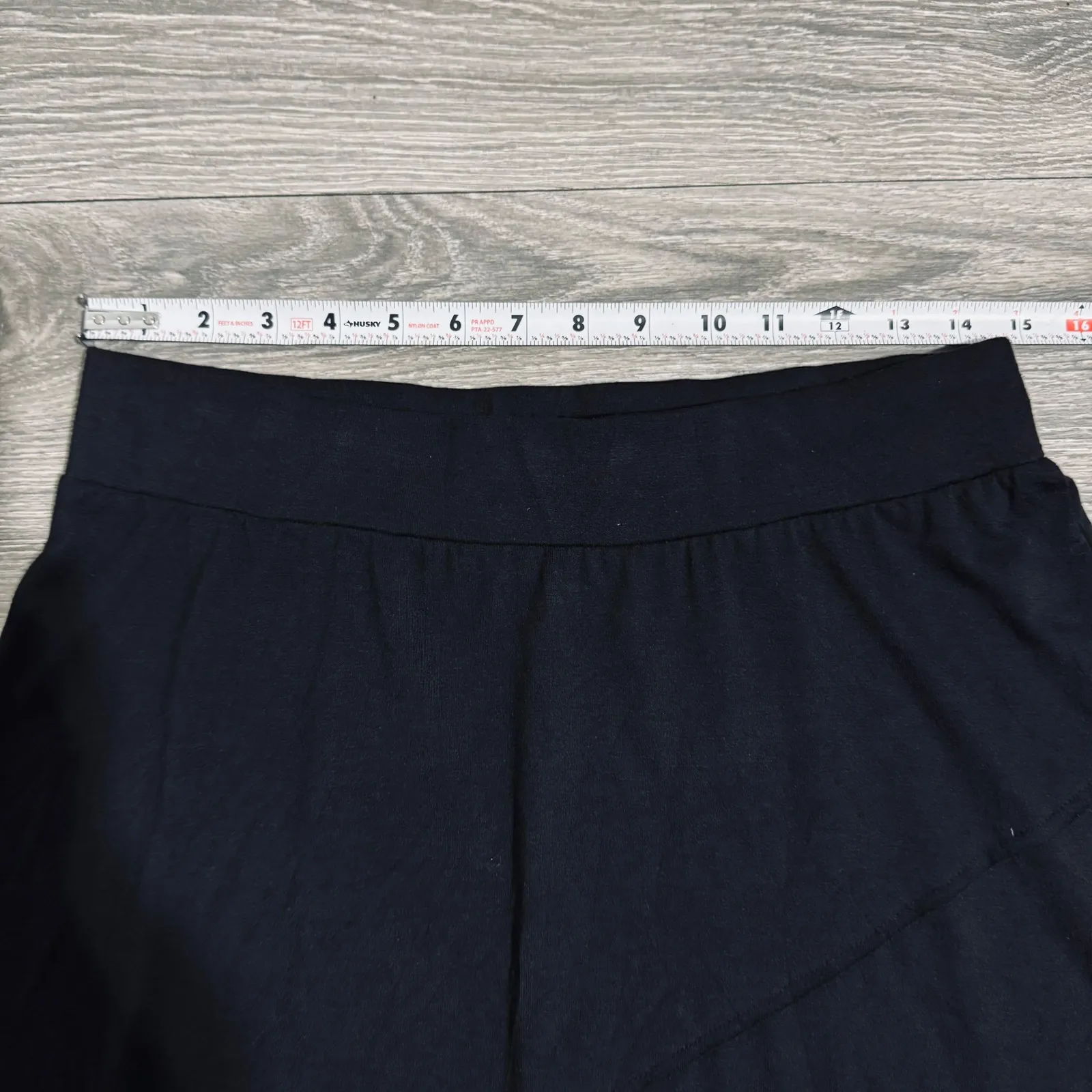 Roz & Ali Black Maxi Boho Skirt Elastic Waist Paneled ALine Skirt Womens M - Image 9