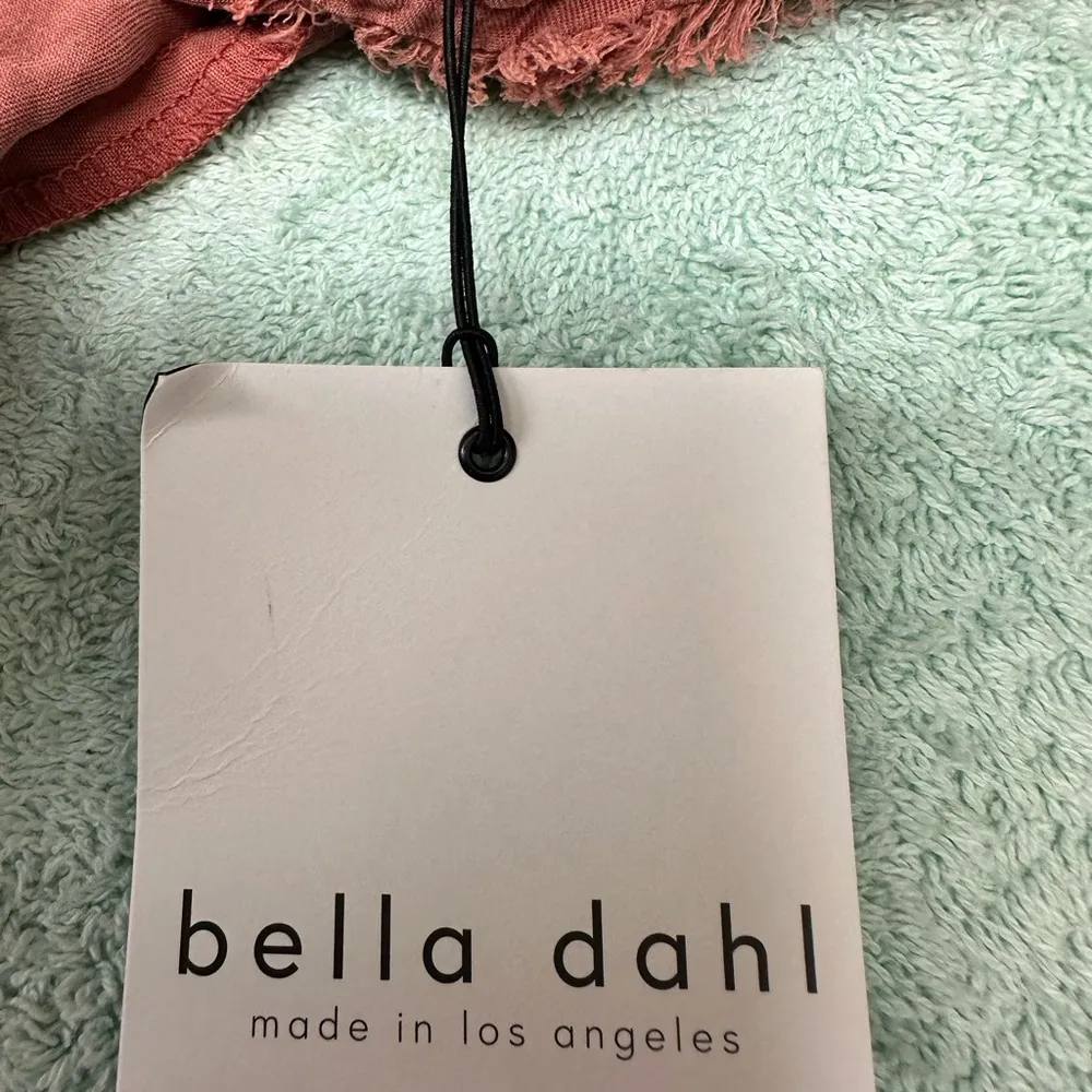 Bella Dahl satin smocked tie waist mini dress - Image 8