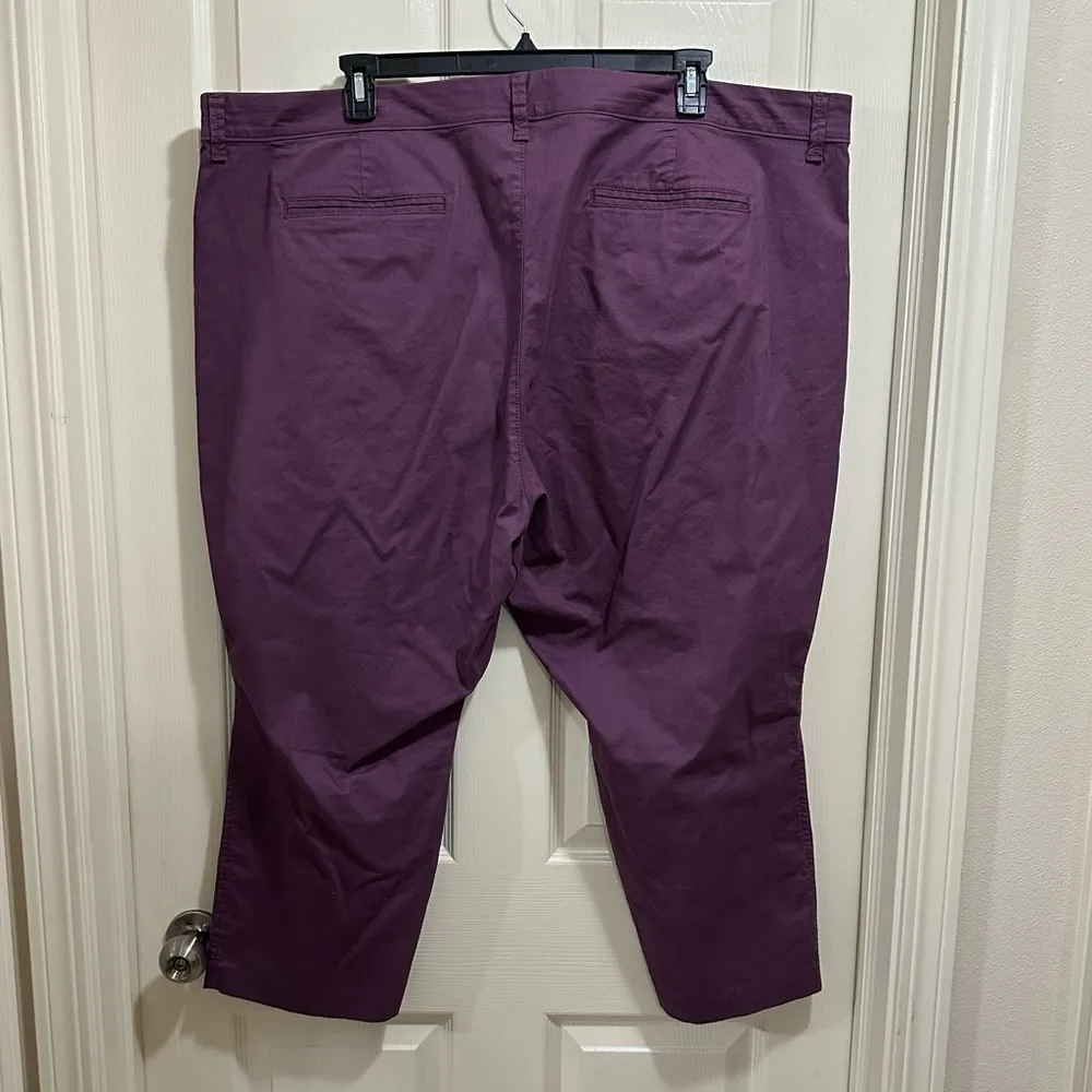 Old Navy pixie chino dress pants light purple plus size 26 short - Image 5