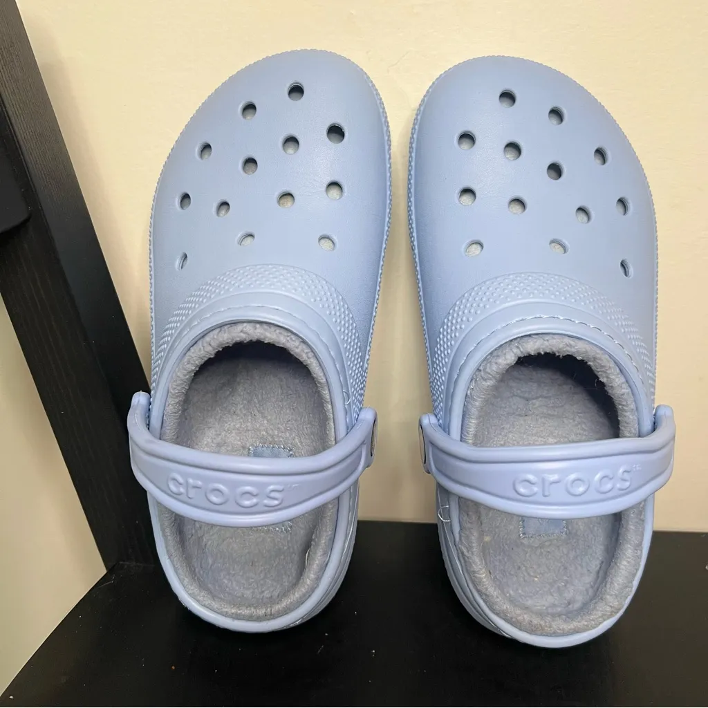 CROCS unisex CLASSIC LINED CLOG 2BLUE CALCITE size W6 us M4 us - Image 2