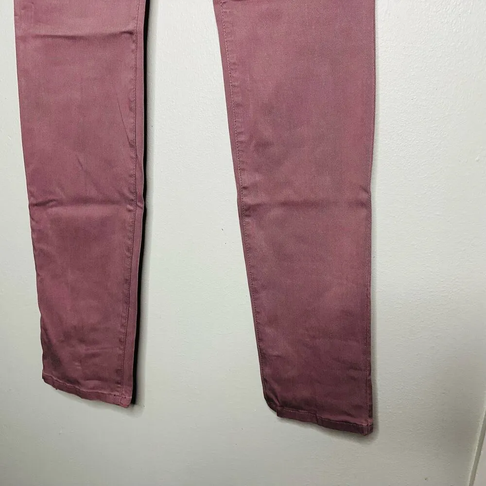Anthropology Level 99 Women’s Mauve Lily Skinny Straight Jeans Size 25 - Image 7
