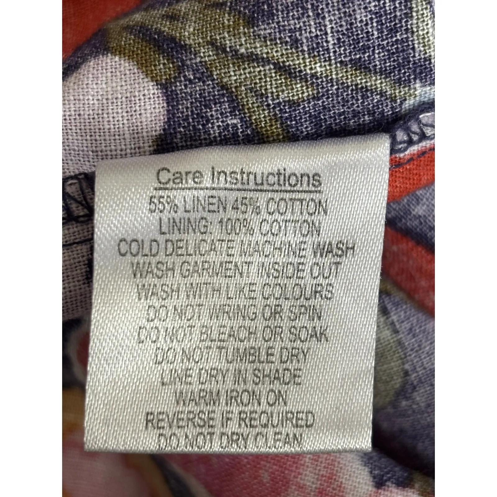 Princess Highway Floral Pot Print Linen Cotton Top Linen Blend Puff Sleeves Blue Size undefined - Image 8