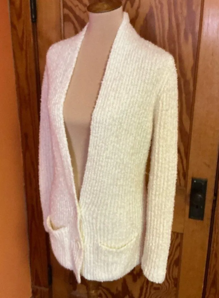 Vintage 70s fuzzy cardigan sweater Size M - Image 12