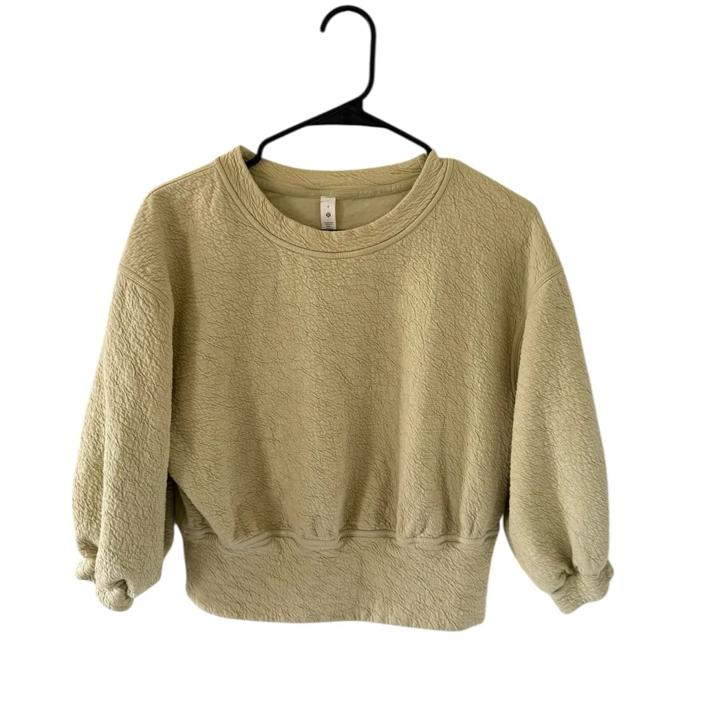 Lululemon  Textured Crewneck Pullover
Dew Green - Image 5