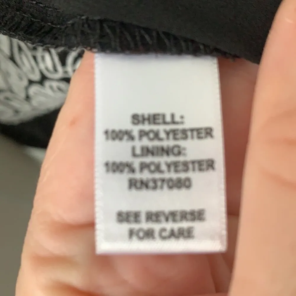 Versona Black Sheer Snowflake Mandala Vest Sz S - Image 5