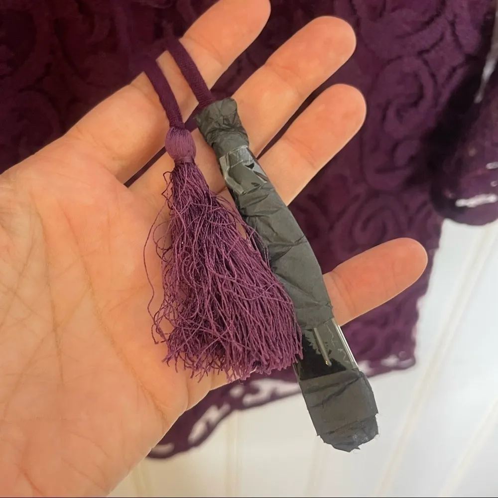 NEW Free People North Star Mini Dress Plum Lace Sz 2 -810 - Image 14