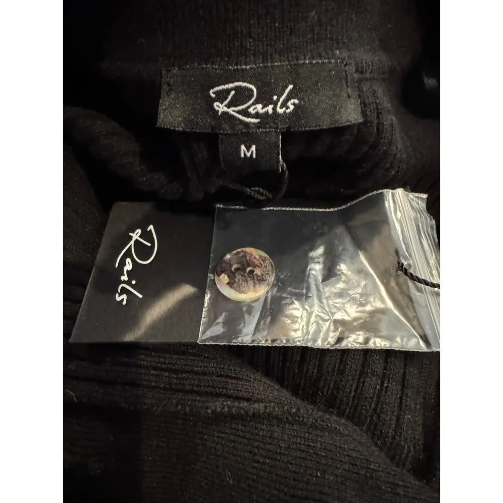 NWT Rails Rosalie Rib Long Sleeve Cotton Blend Midi Sweater Dress Size Medium - Image 7