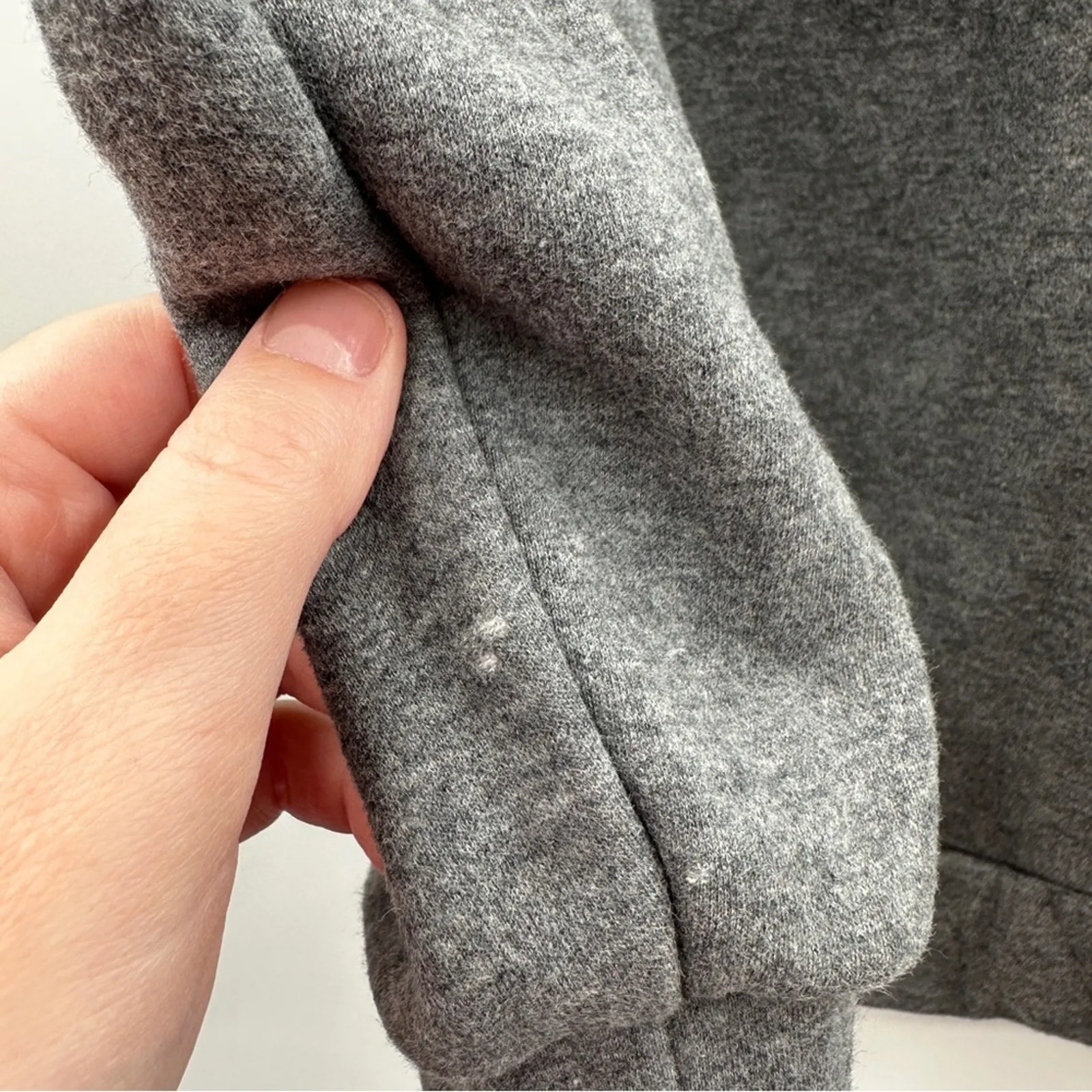 Fabletics Nina Gray Long Sleeve Lace Up Back Pullover Sweatshirt Sweater‎ Size M - Image 9