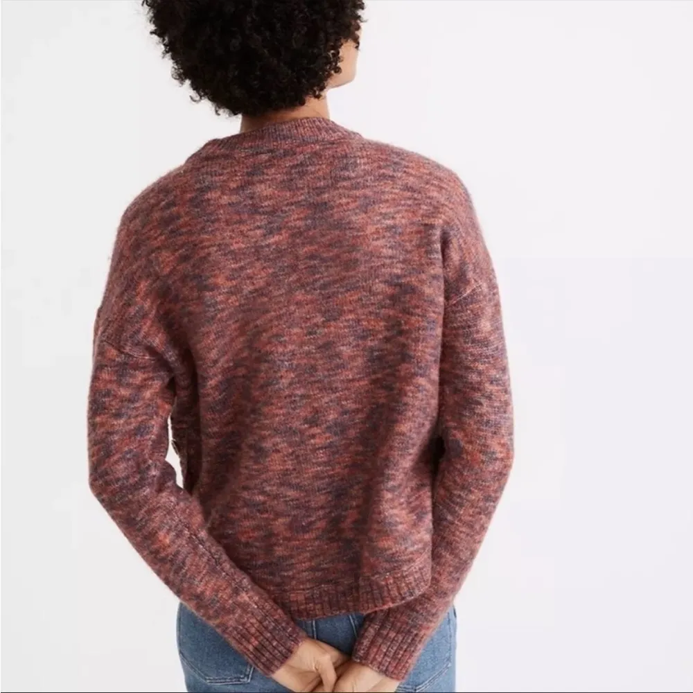 Madewell Space-Dyed Birchmont Side-Button Pullover Sweater | Small - Image 2