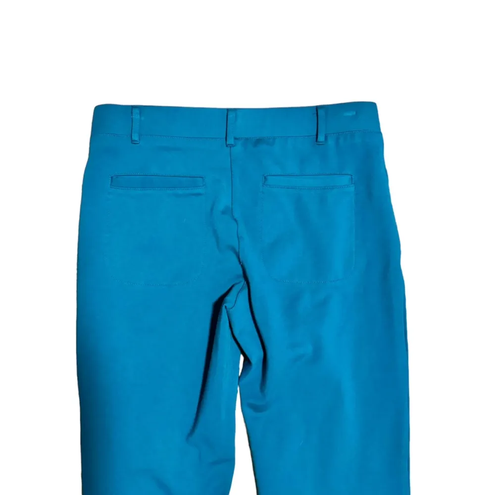 Women's Pull On Yoga Dress Pants Blue Straight Leg Size Medium - Image 4