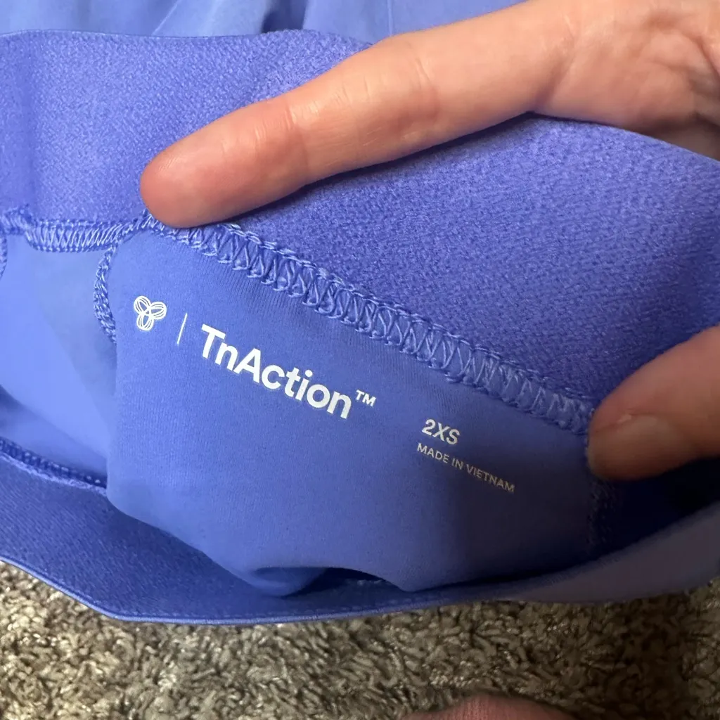 TNA Perrywinkle Blue Pleated Women's Skort Size XXS - Image 6