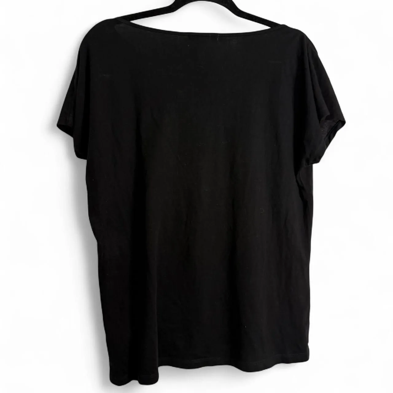 Lauren Ralph Lauren Black Cotton Embroidered Pintuck Cap Sleeve Top Shirt L - Image 3