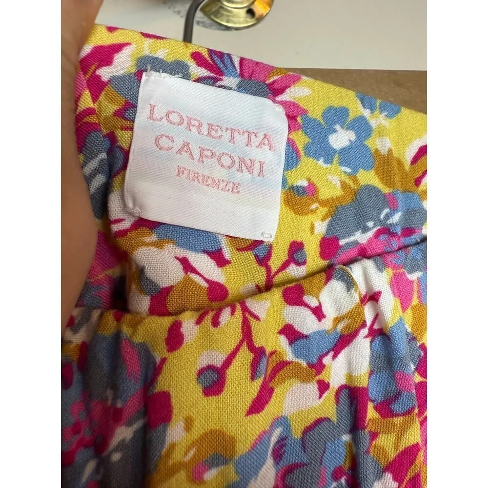 Loretta Caponi Bib Maxi Skirt Sz. S - Image 8