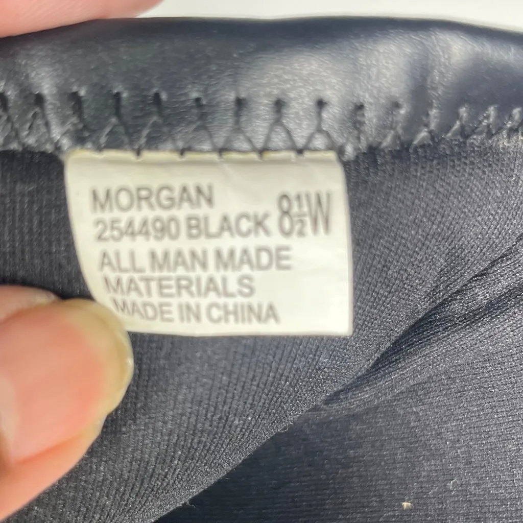 Women's Morgan Faux Leather Pointed Toe Mid Calf Heel Boots Sz 8.5W - Image 8