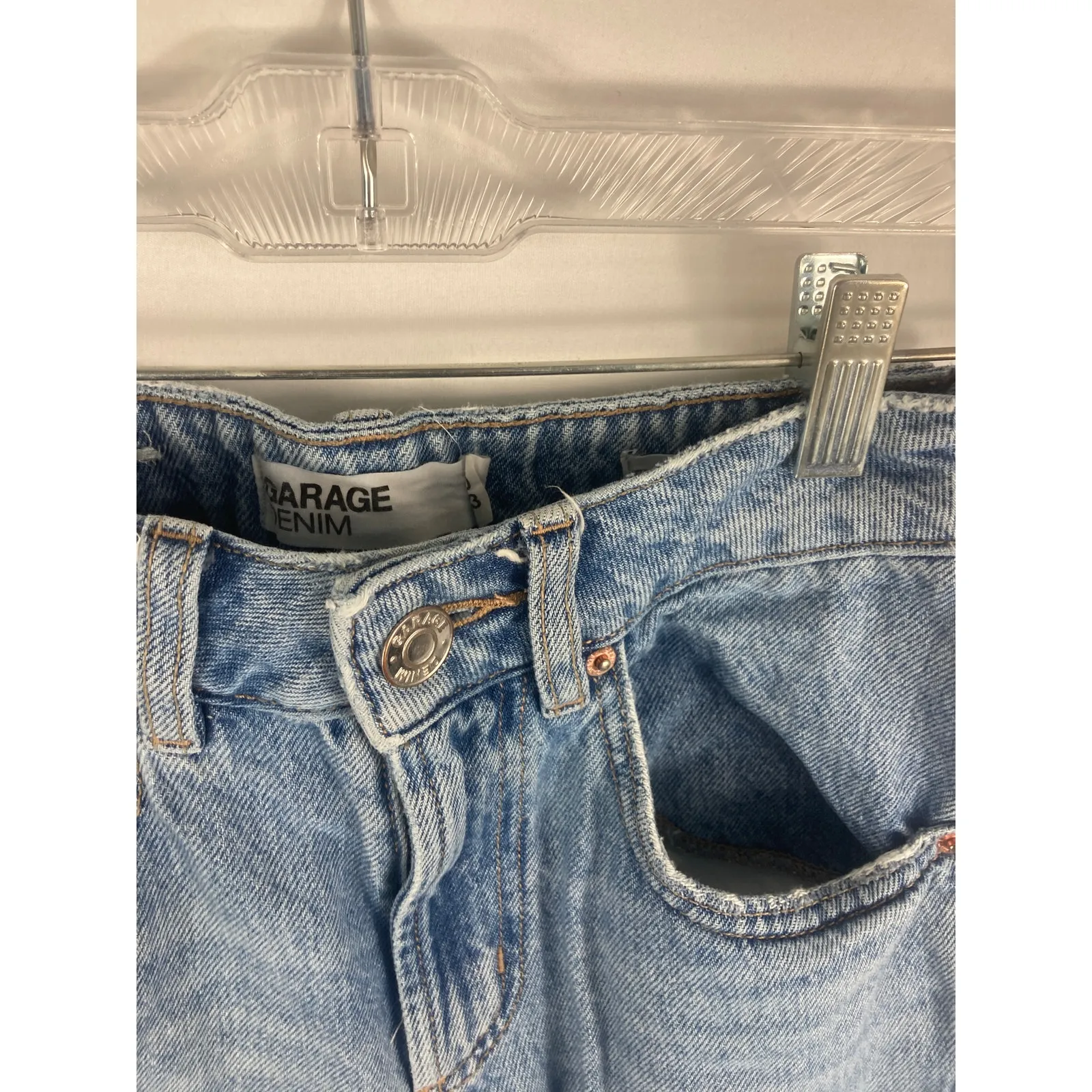 Garage Denim Droit Vintage Straight Jeans Size 00 / 23 - Image 2