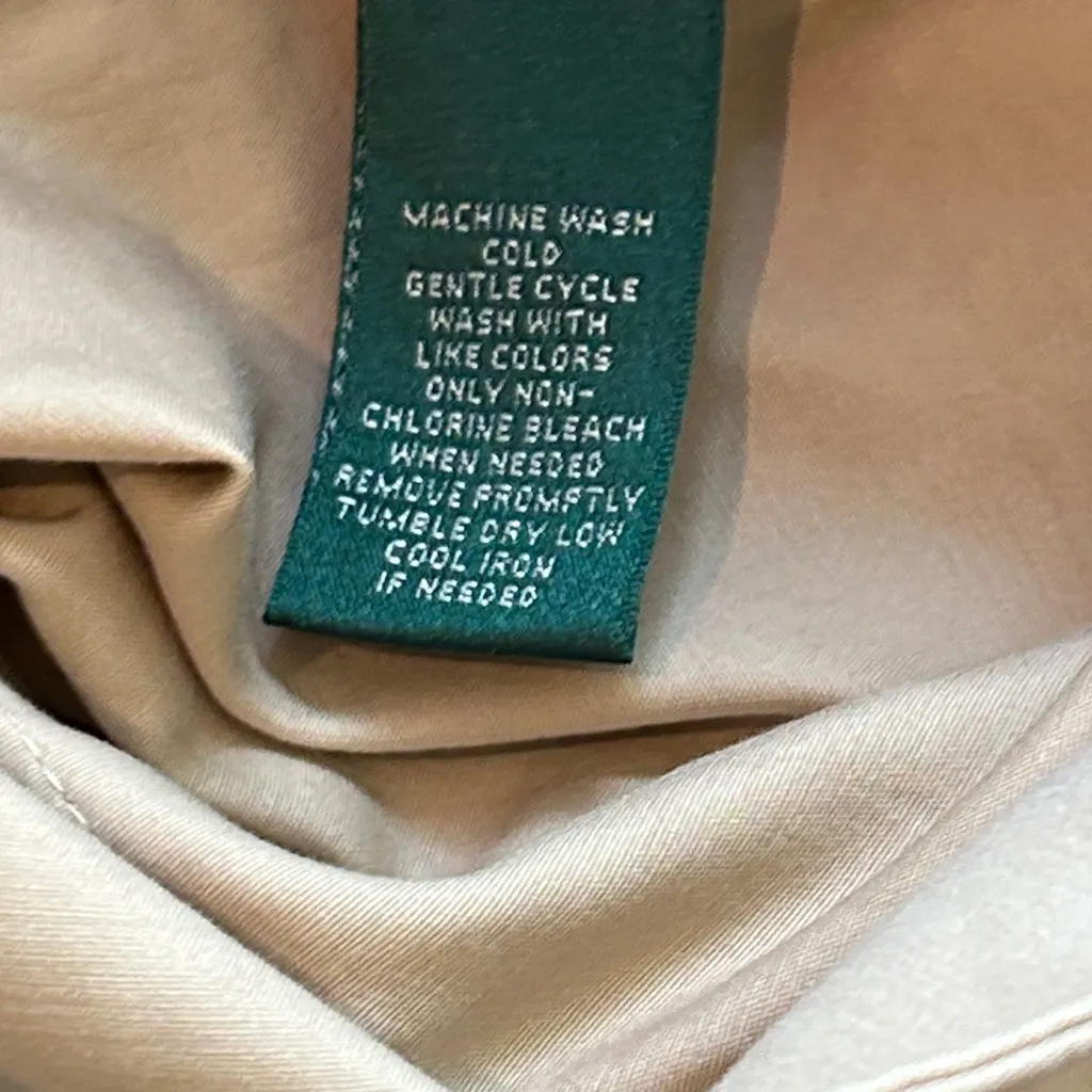 Ralph Lauren Beige Pencil Skirt with Buckle Accents Size 12 - Image 6