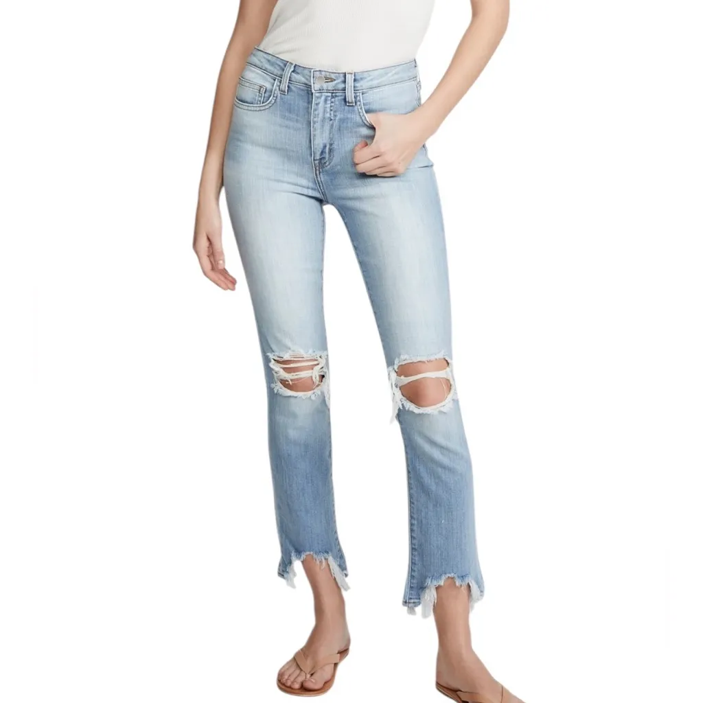 L'Agence Destruction High Line High Rise Skinny Desert Light Jeans Size 23 - Image 5