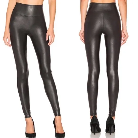 NWT Spanx Faux Leather Leggings Small - Image 2