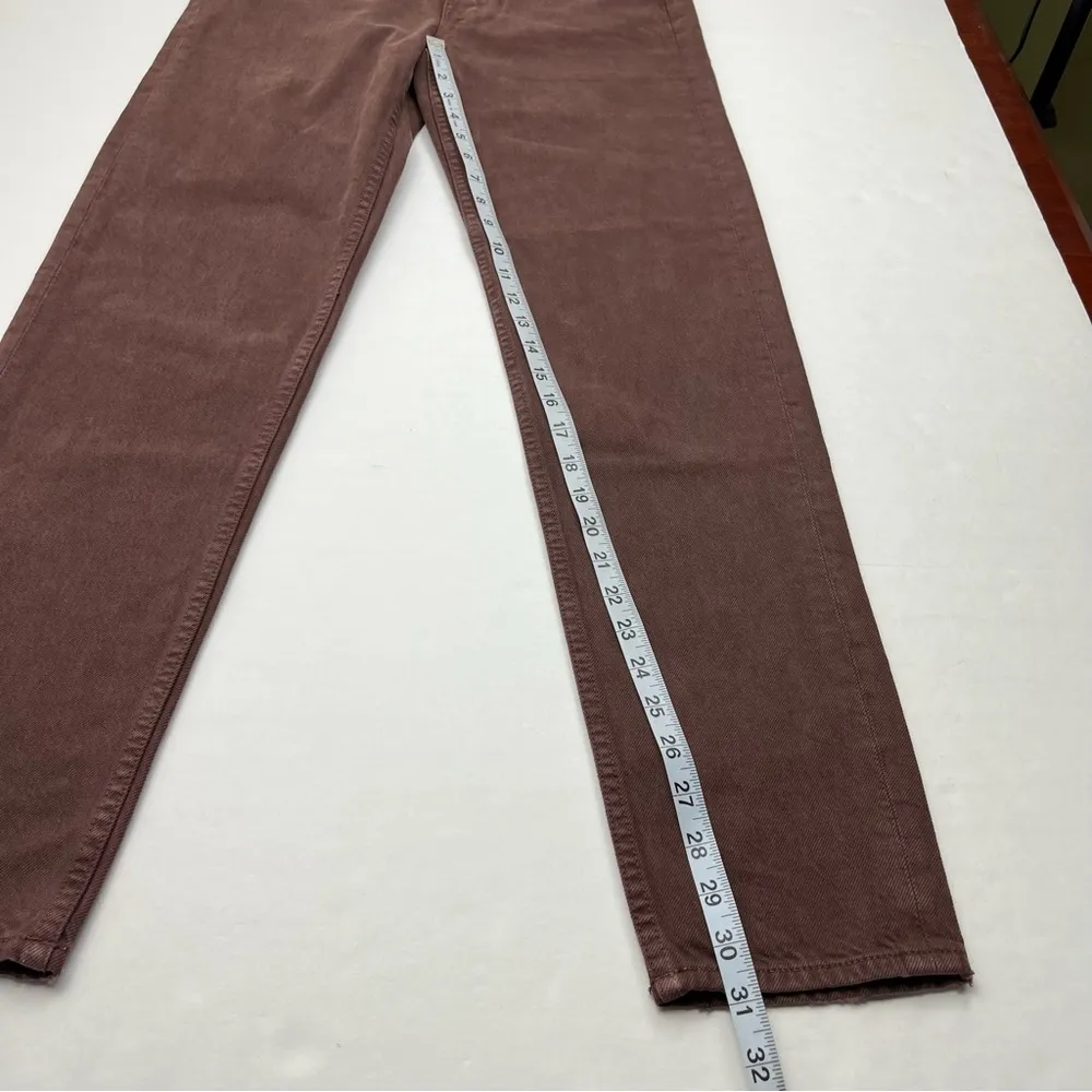 Mother Snacks High Waist Twizzy Skimp French Roast Brown Denim Jean Womens SZ 25 - Image 12