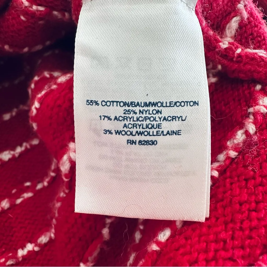 Lands' End Holiday Mountain Scene Winter Ski Crew Neck Sweater Size L - Image 9