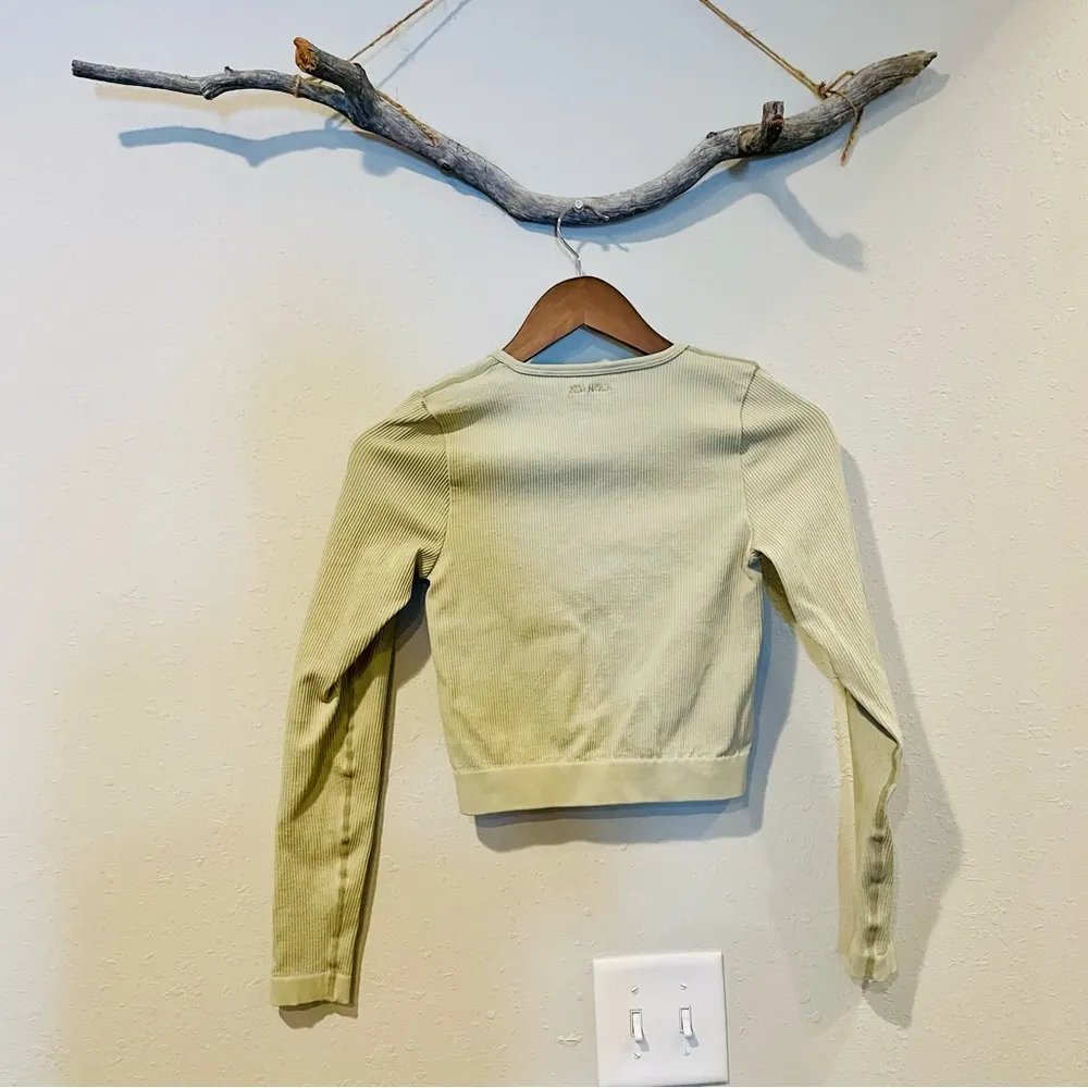 Adanola Rib Long Sleeve Crop Top - Image 6