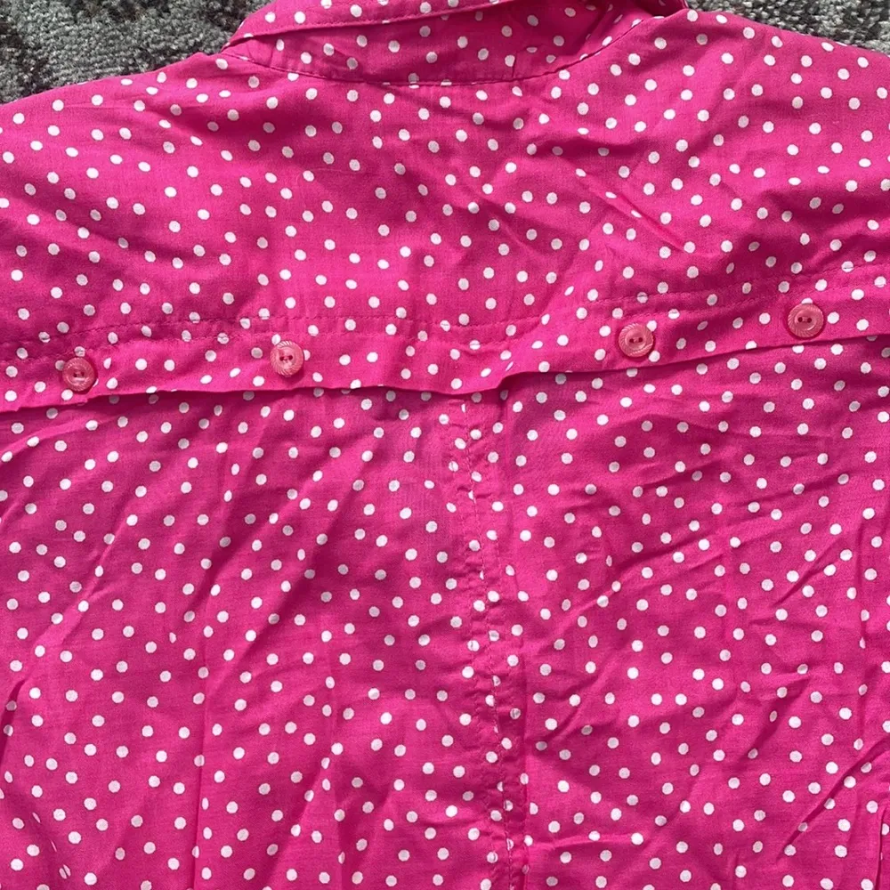 Stefano Vintage Two Piece Short Set Pink & White Polka Dots 14/16 - Image 6