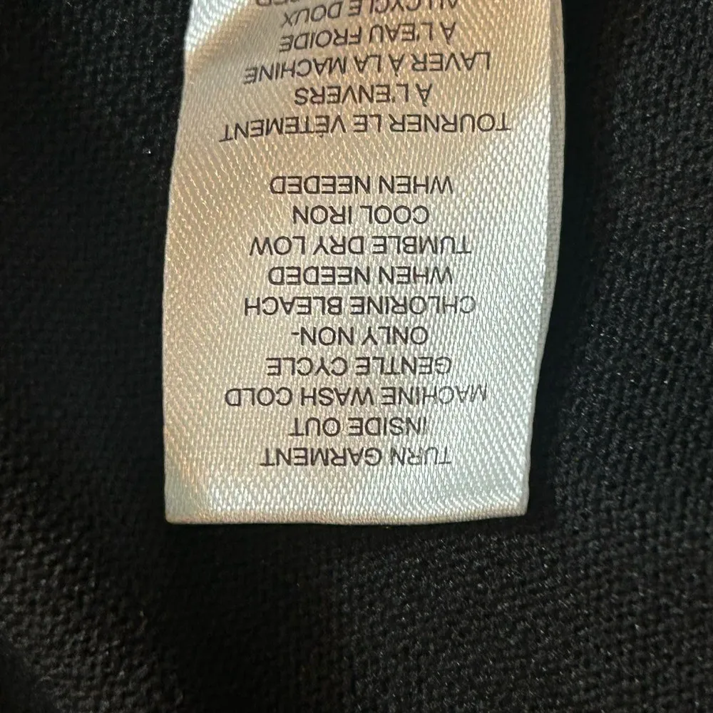 T Tahari Dress Womens M Black Mock‎ Neck Ribbed Illusion Midi Sweater Dress NEW - Image 13