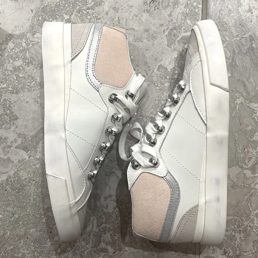 Marc Fisher LTD Merin 3 High Top Sneakers in White, Size 6.5 New in Box $160 - Image 5