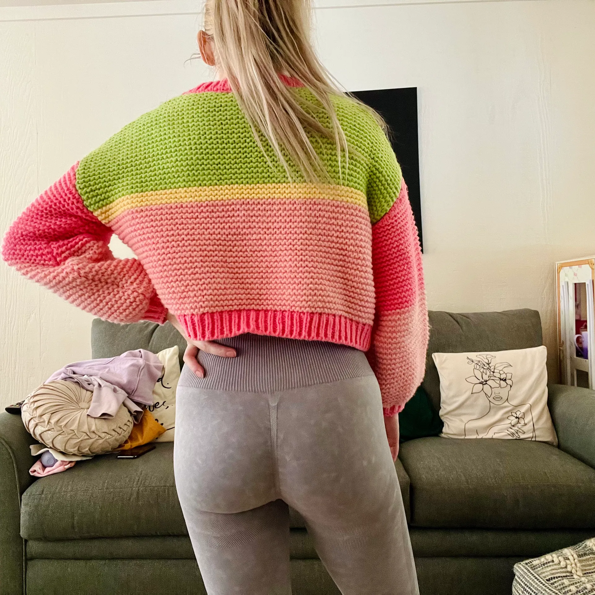 Fairycore Knit Sweater Pink - Image 9