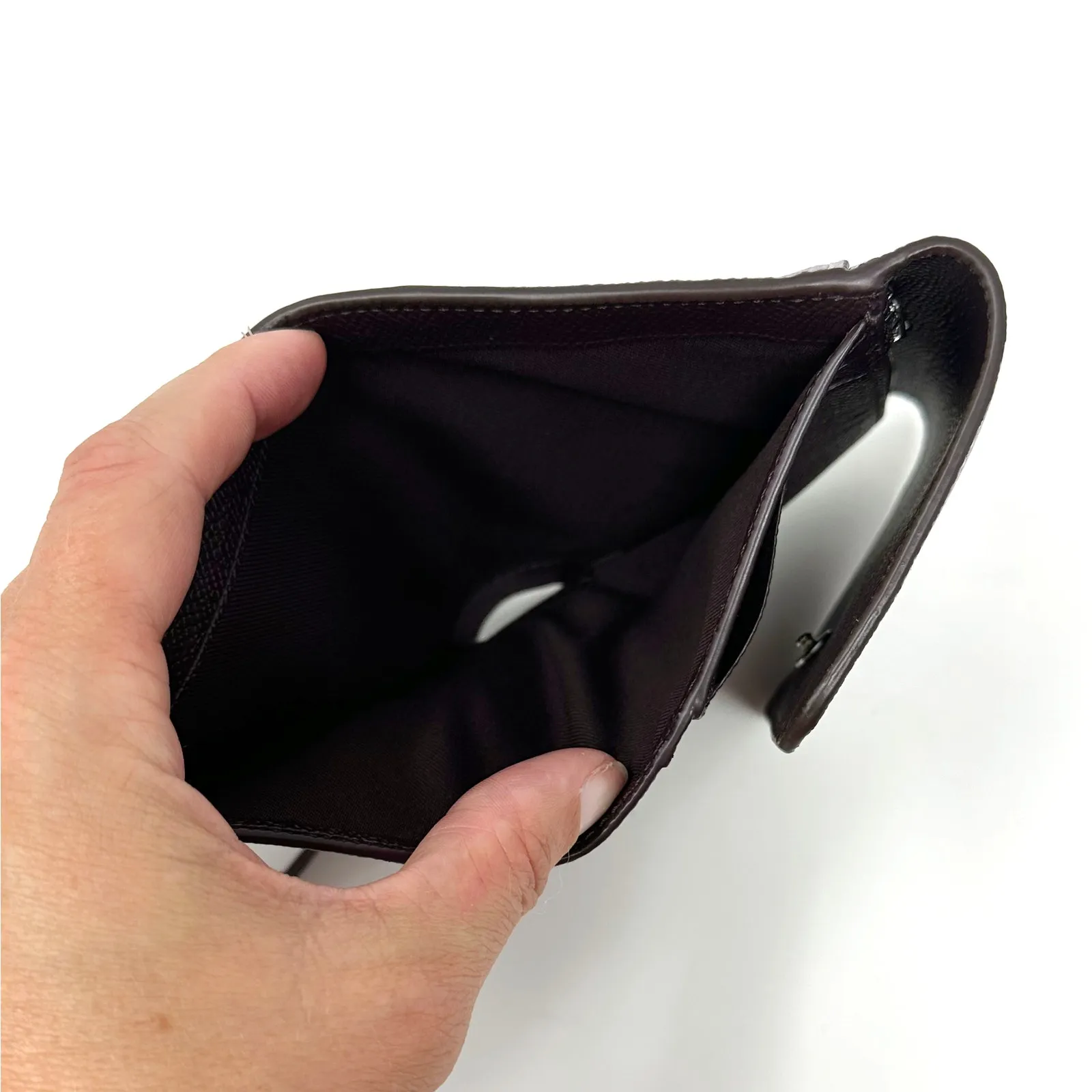 Coach Small Trifold Wallet in Mist Purple Leather CF427 - Image 5