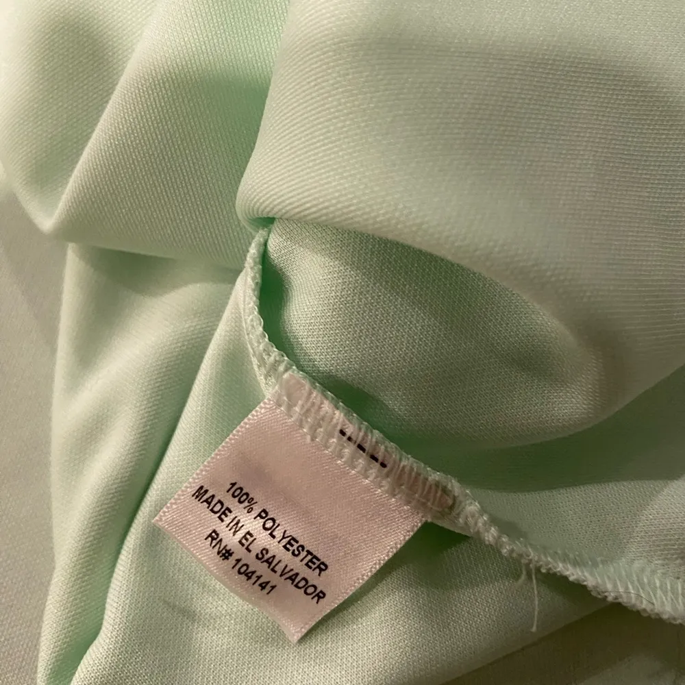 Lady Hagen Size M Mont Green Short Sleeve Polo Shirt Logo Split Hem Button - Image 11