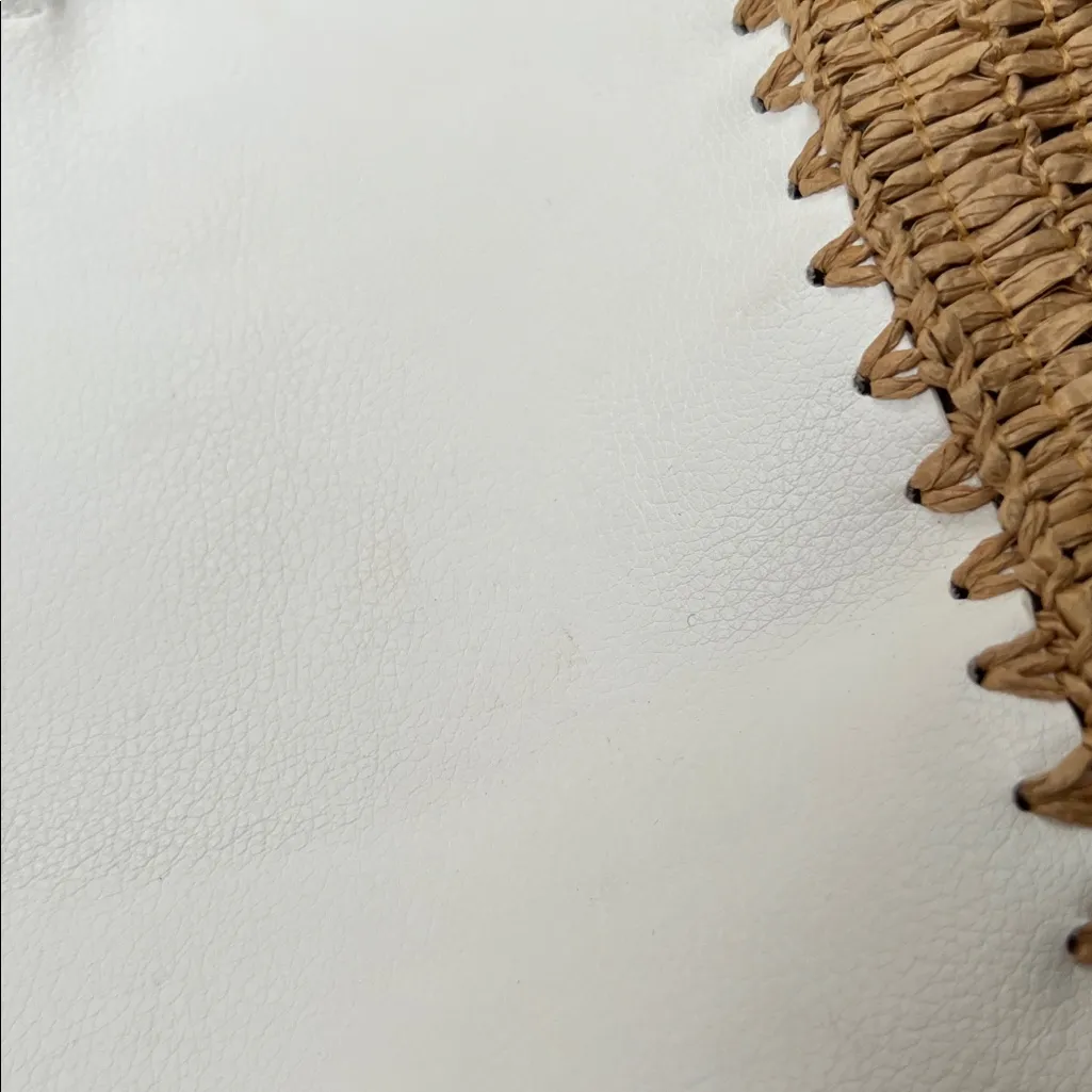 Zara White Crossbody Circle Handle Bag Boho - Image 9