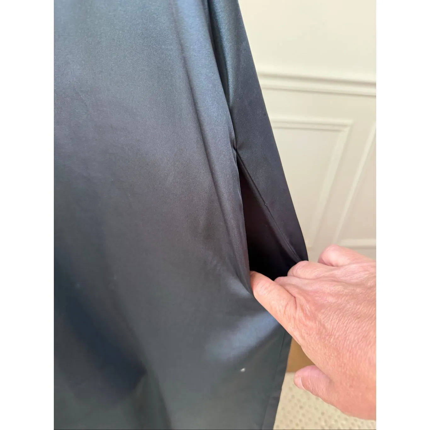 Mersea Coco Satin Sailor Jumpsuit Slate Blue S M Lounge Relax Pajama Size M - Image 6