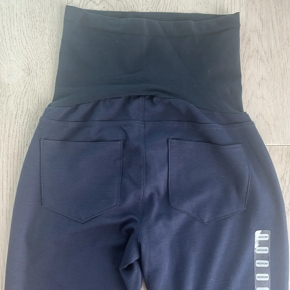 Motherhood Maternity Navy Blue Secret Fit Skinny Pants Size Medium New with Tags - Image 5