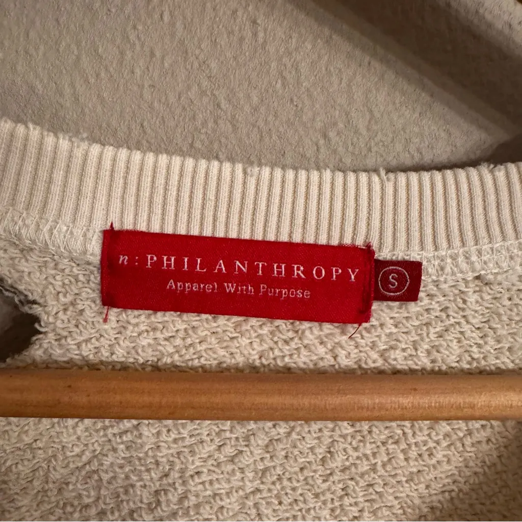 n:PHILANTHROPY Cream Textured Sweater - Image 5