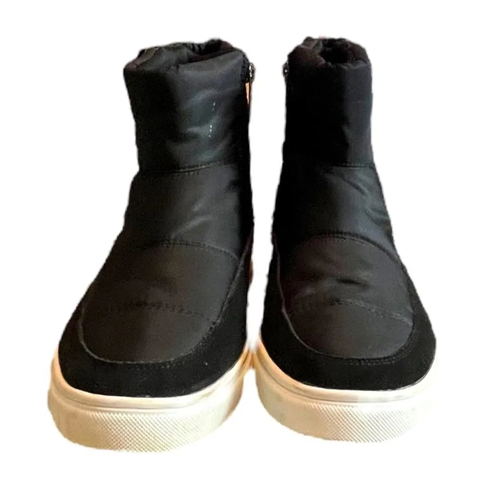 Blondo Women’s Booties Waterproof Sporty Ankle Nylon Suede Black Size 8.5 M - Image 2