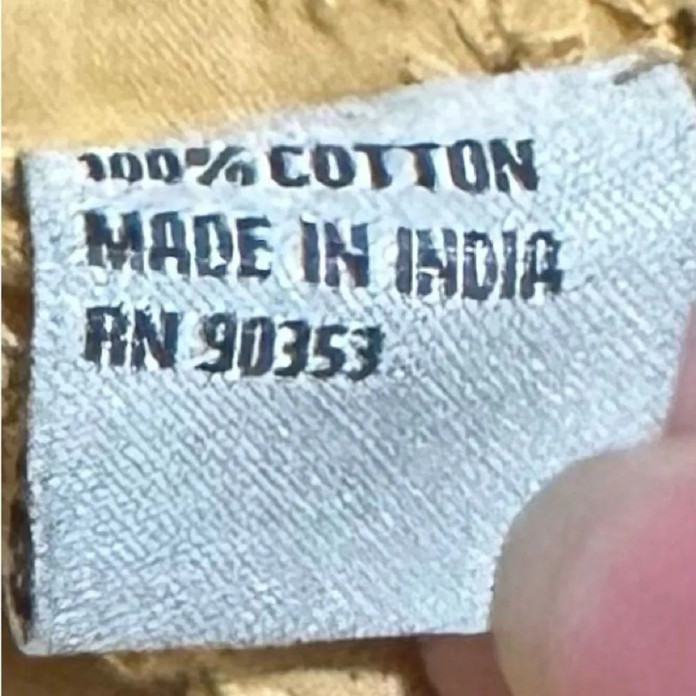 Jgee mustard Yellow Sleeveless Dress eyelet tiered sz xl - Image 6