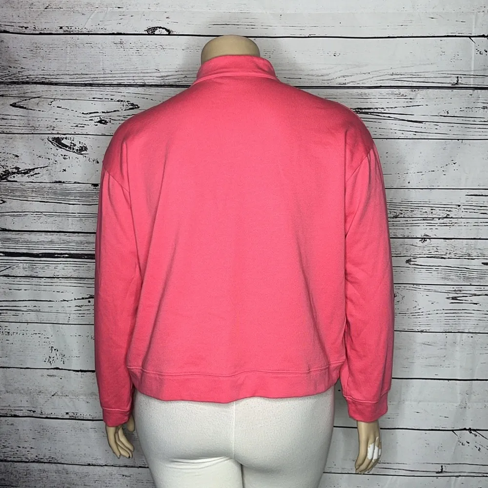 Columbia Size XXL Pink French Terry Trek 1/2 Zip Pullover Sweatshirt - Image 4