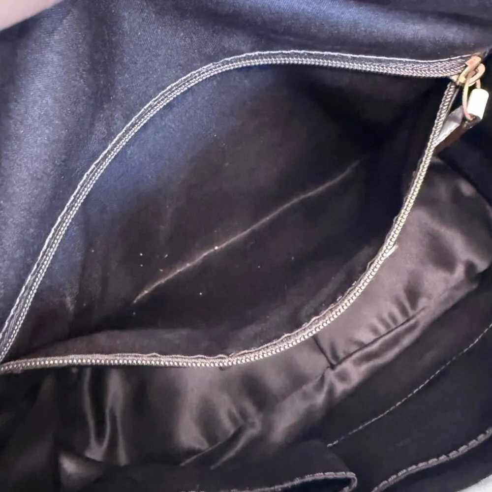 y2k COACH 2007 Bleeker 11434 Brown Bone Canvas Flap Shoulder Bag - Image 11